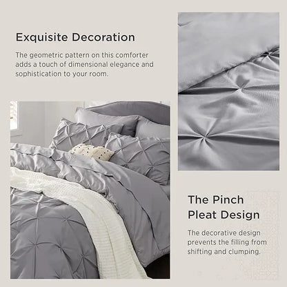 7 PCS-Soft Pintuck Messy Bedding Sets