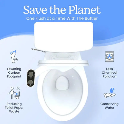 💧 Bidet Attachment: Dual Nozzle Self-Cleaning Toilet Sprayer